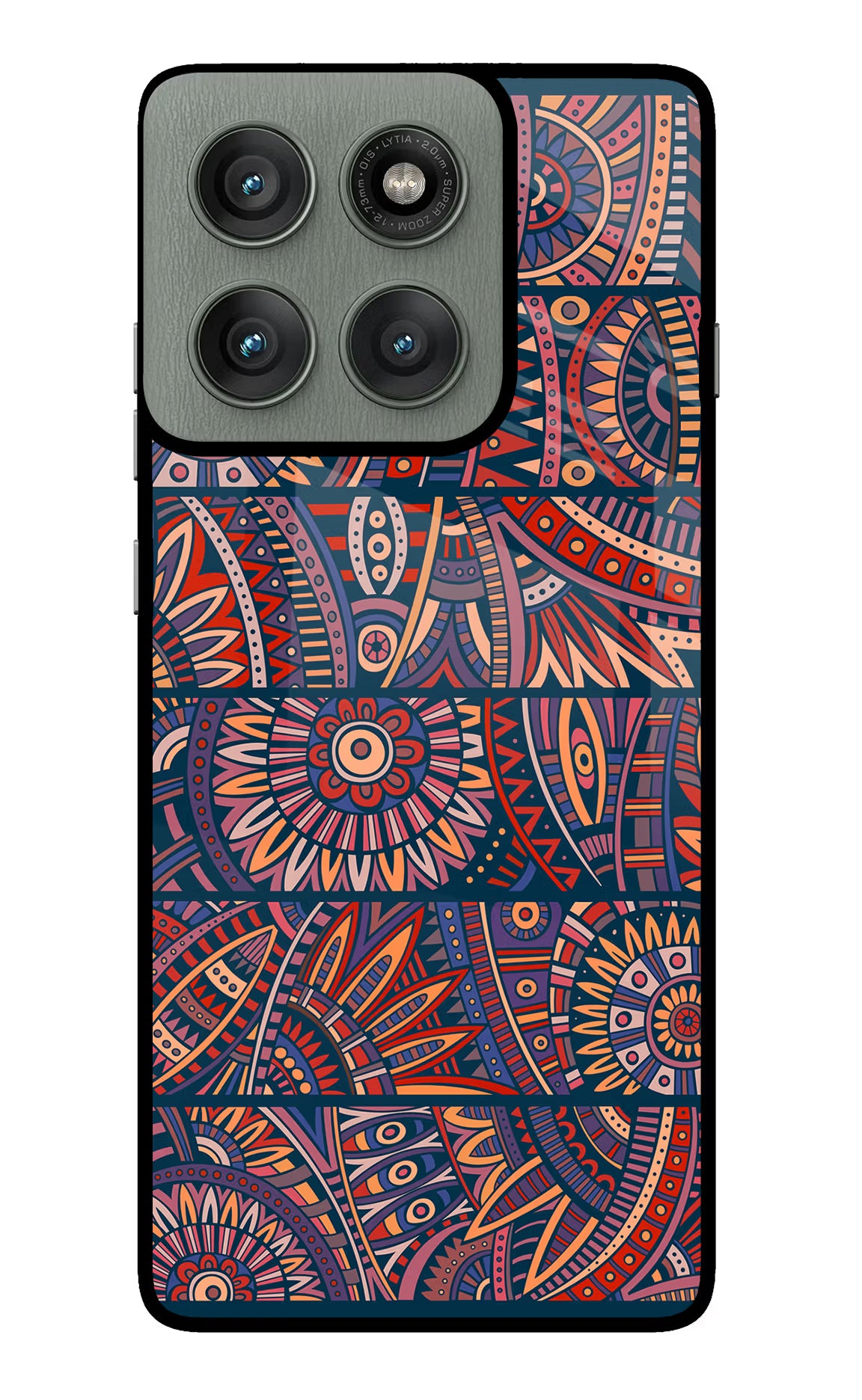 African Culture Design Moto Edge 60 Pro Glass Case Back Cover by Casekaro