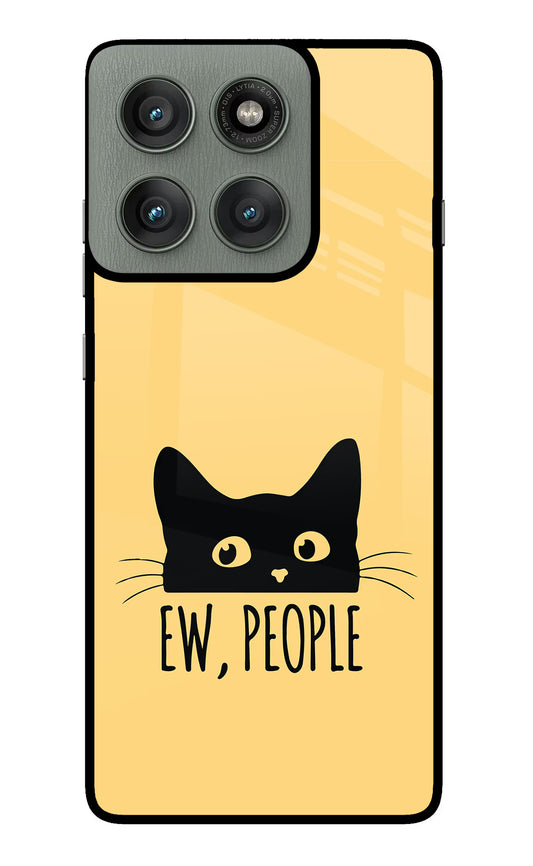 Ew People Catitude Moto Edge 60 Pro Glass Case