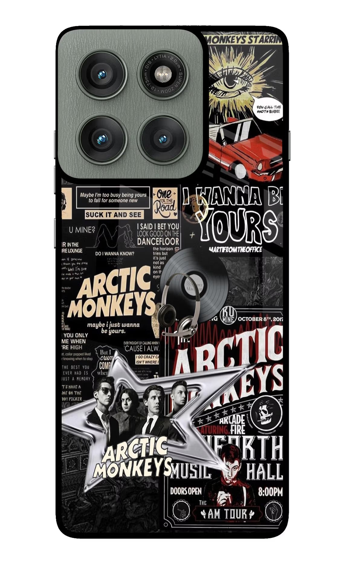 Arctic Monkeys Moto Edge 60 Pro Glass Case Back Cover by Casekaro