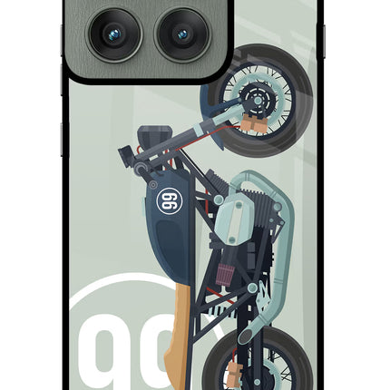 Classic Cafe Racer 99 Moto Edge 60 Pro Glass Case