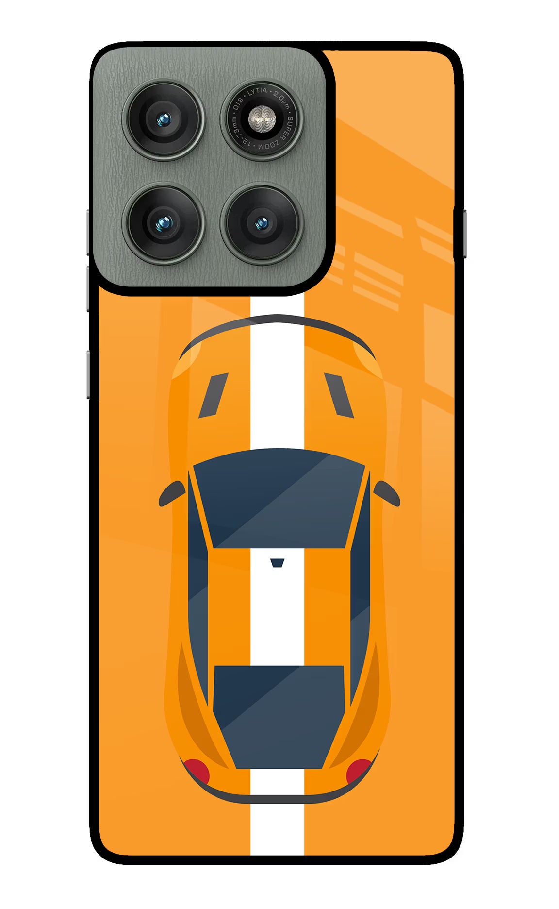 Highway Pursuit Moto Edge 60 Pro Glass Case Back Cover by Casekaro