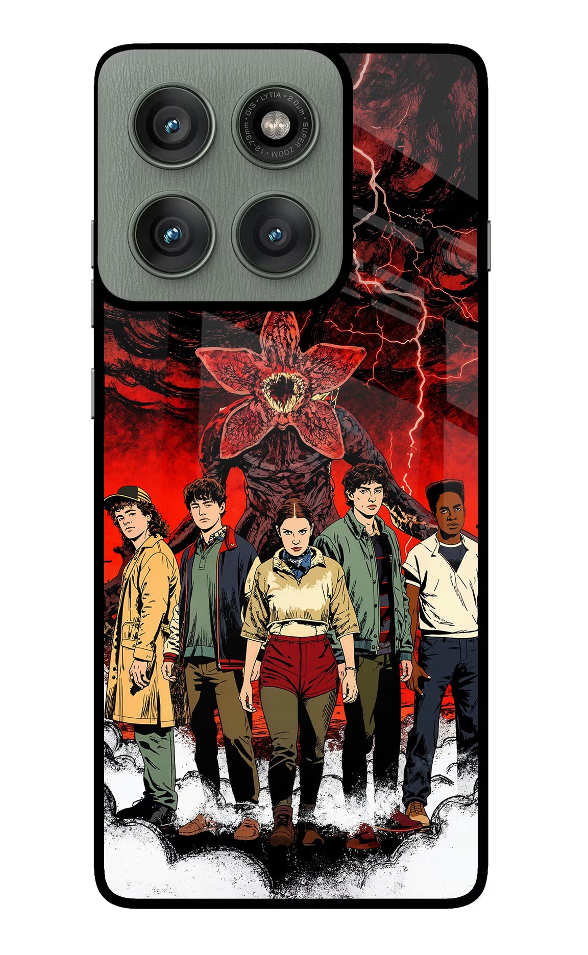 Ordinary Things Characters Moto Edge 60 Pro Glass Case Back Cover by Casekaro