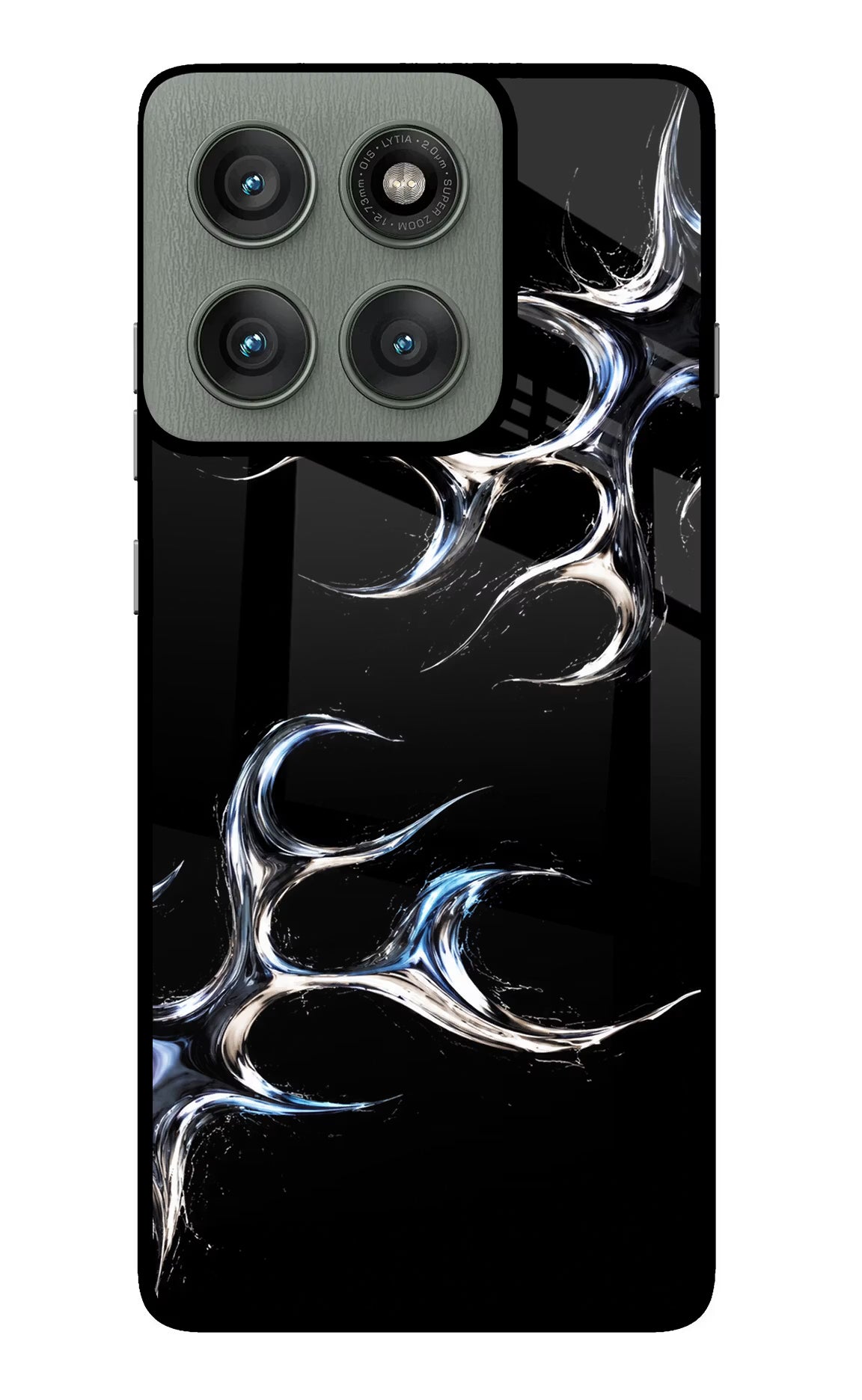 Chrome Tribal Moto Edge 60 Pro Glass Case
