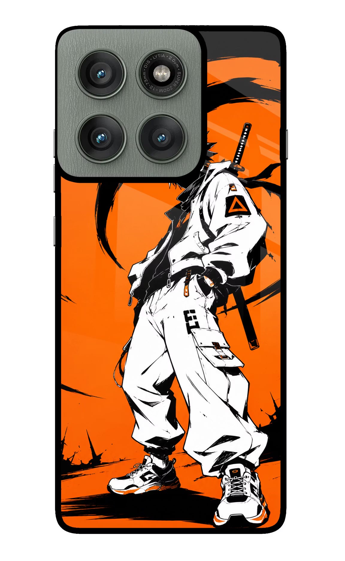 Street Samurai  Moto Edge 60 Pro Glass Case Back Cover by Casekaro