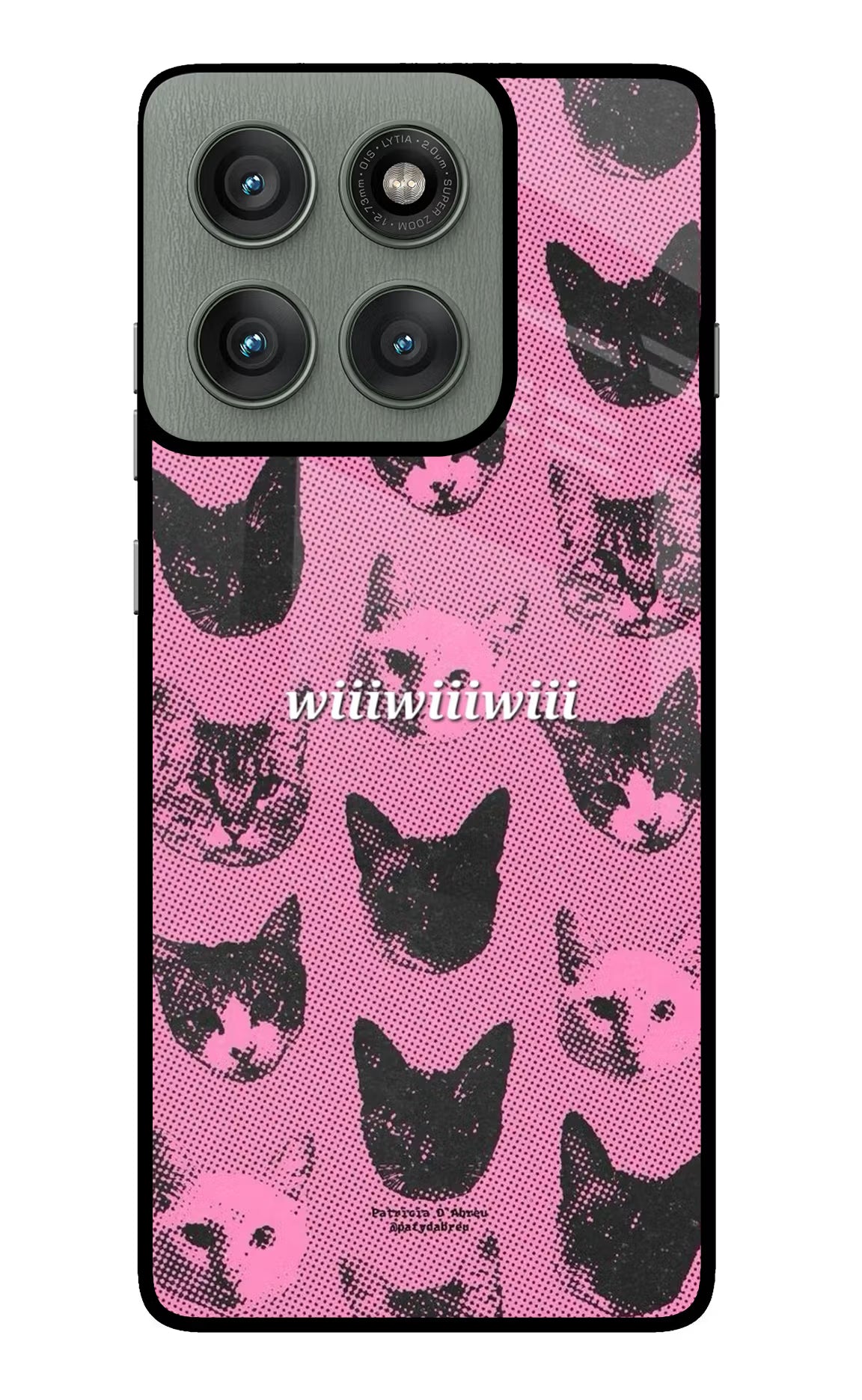 Pink Cats Moto Edge 60 Pro Glass Case