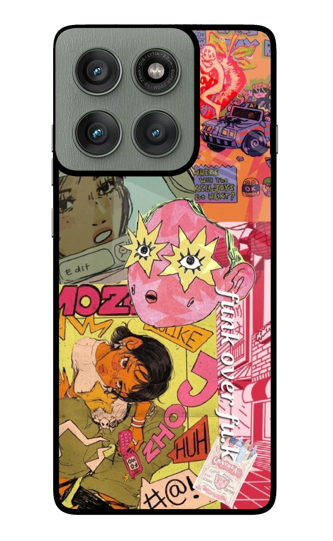 Funkover Moto Edge 60 Pro Glass Case Back Cover by Casekaro