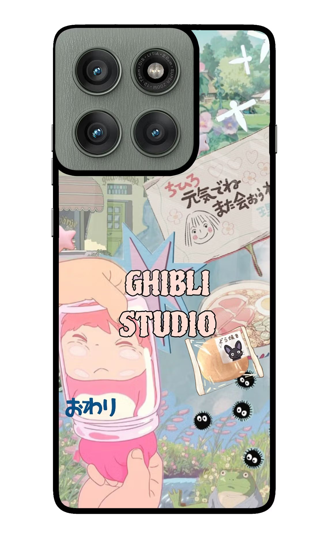 Studio Ghibli Moto Edge 60 Pro Glass Case