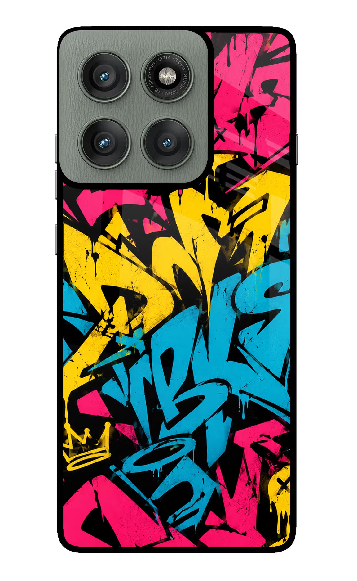 Graffiti Vibe Moto Edge 60 Pro Glass Case
