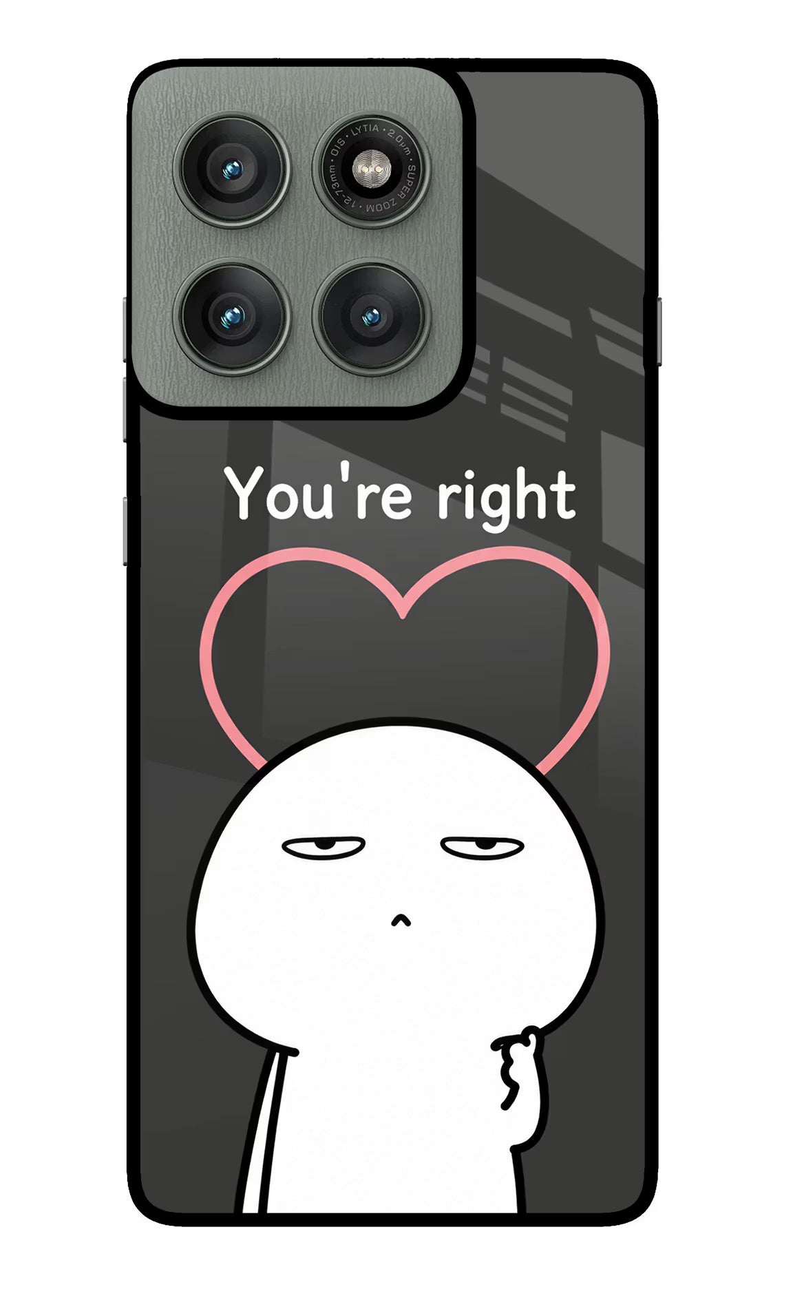 You're Right Moto Edge 60 Pro Glass Case