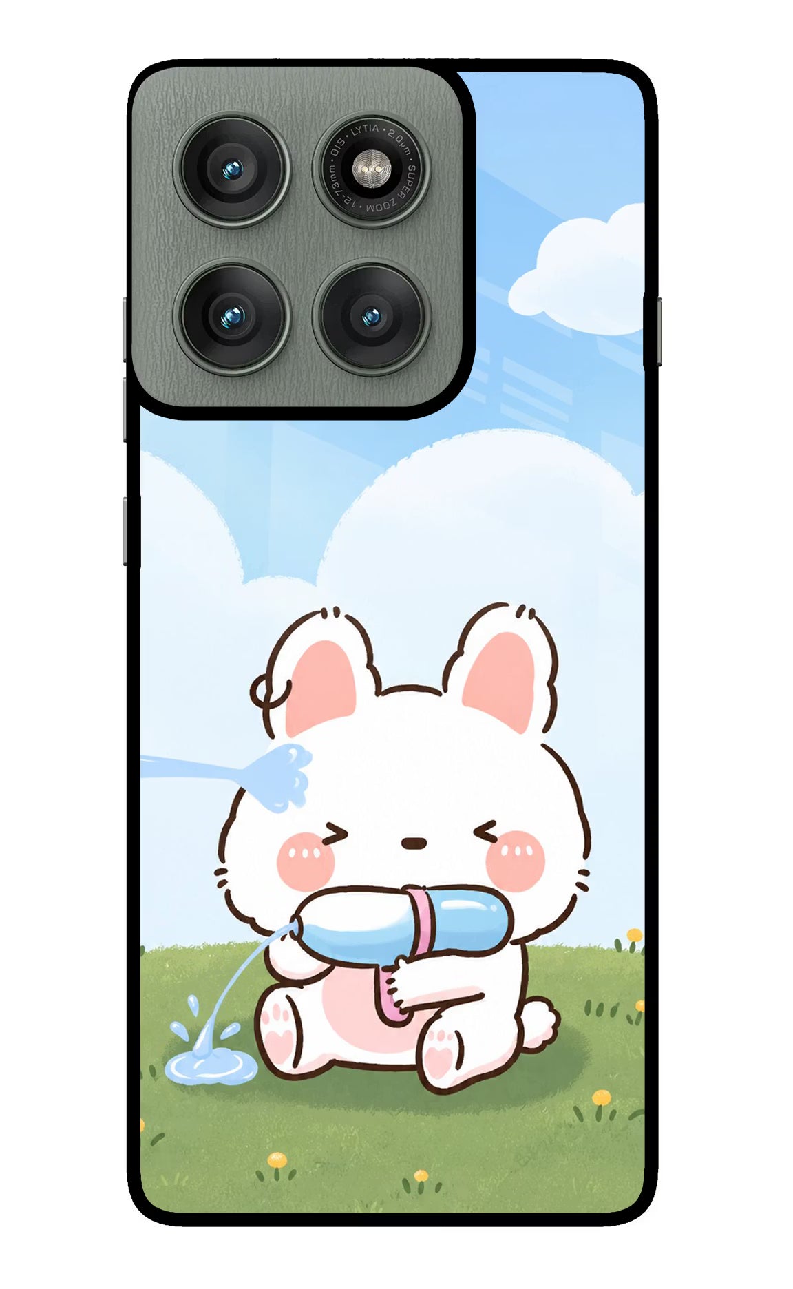 Bunny Treat Moto Edge 60 Pro Glass Case