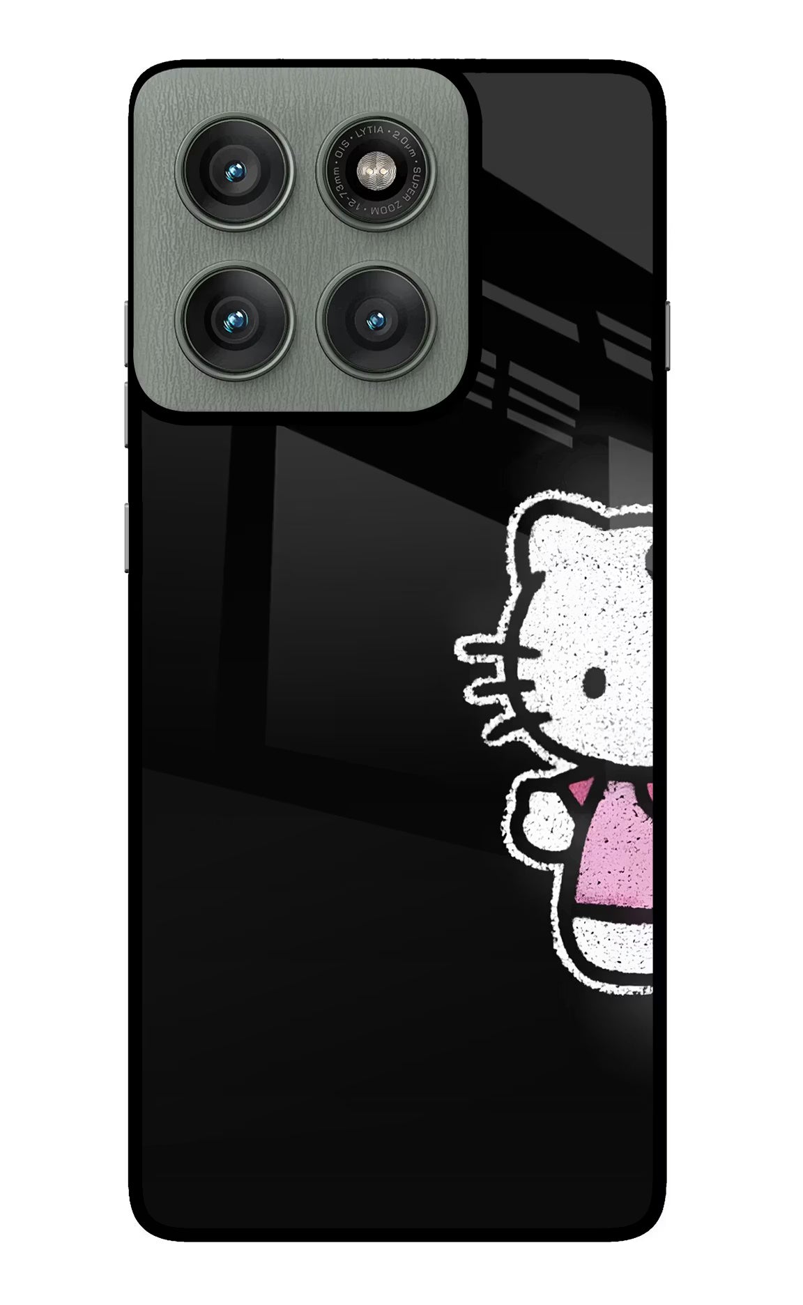 Kitty Charm Moto Edge 60 Pro Glass Case