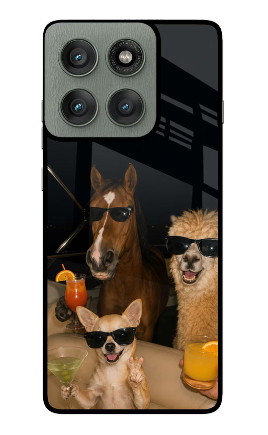 Party Squad Moto Edge 60 Pro Glass Case