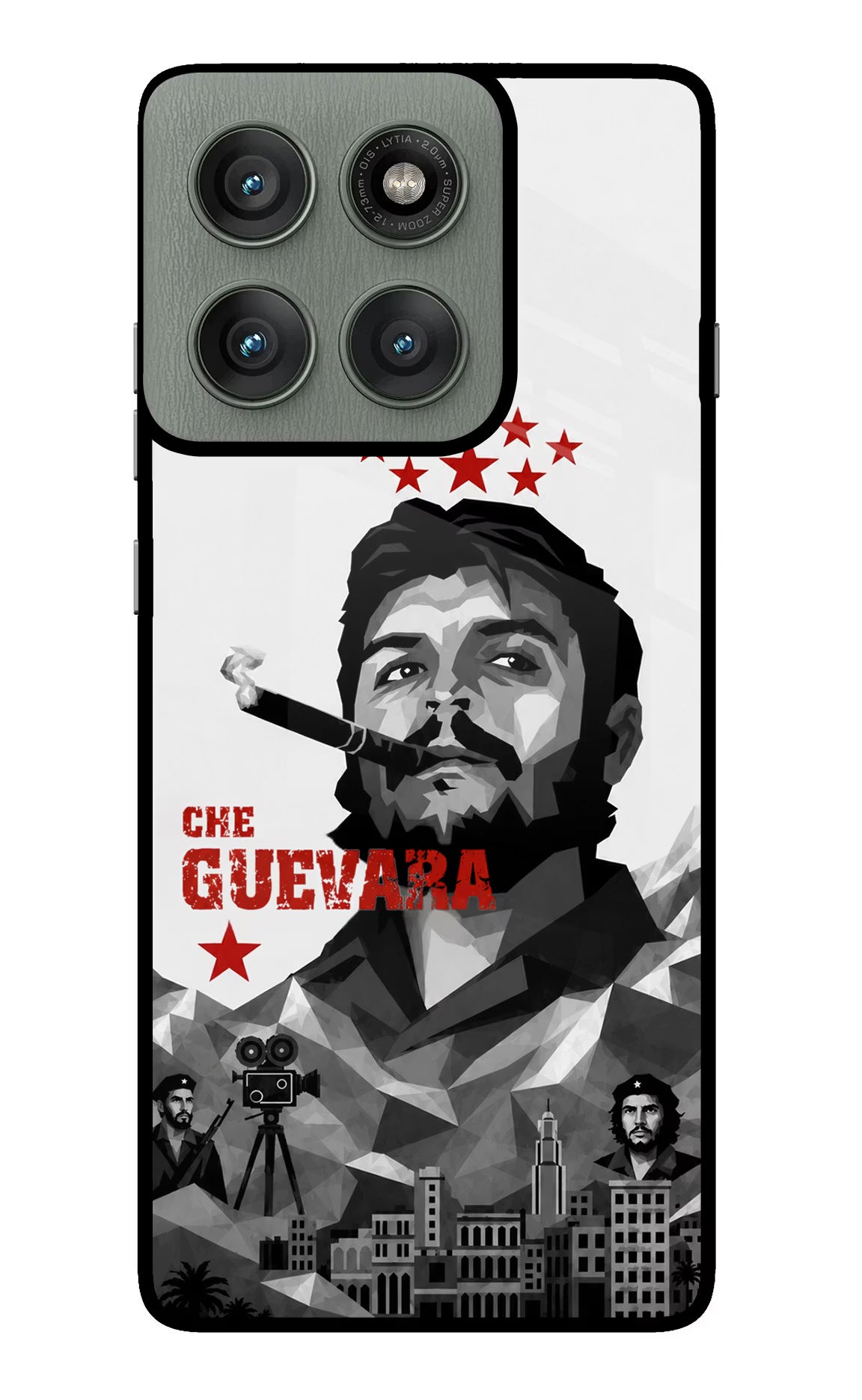 Che Guevara Iconic Moto Edge 60 Pro Glass Case