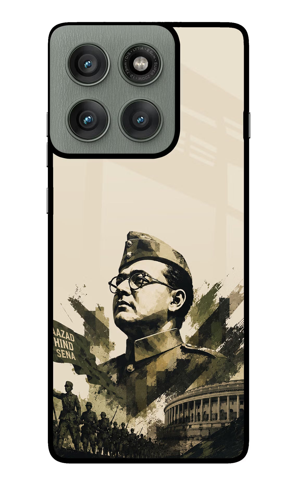 Netaji Rising Moto Edge 60 Pro Glass Case