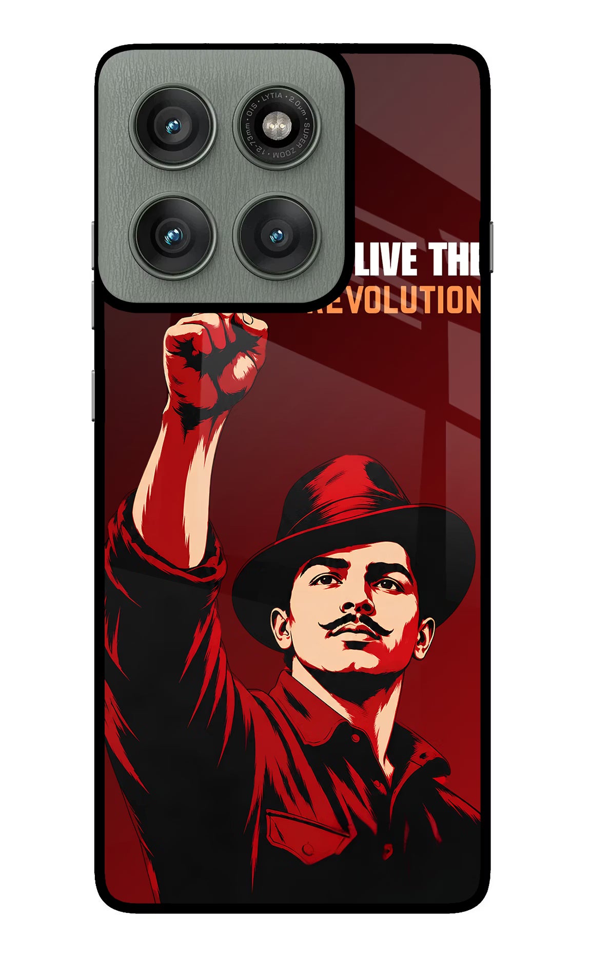 Bhagat Singh Revolution Moto Edge 60 Pro Glass Case