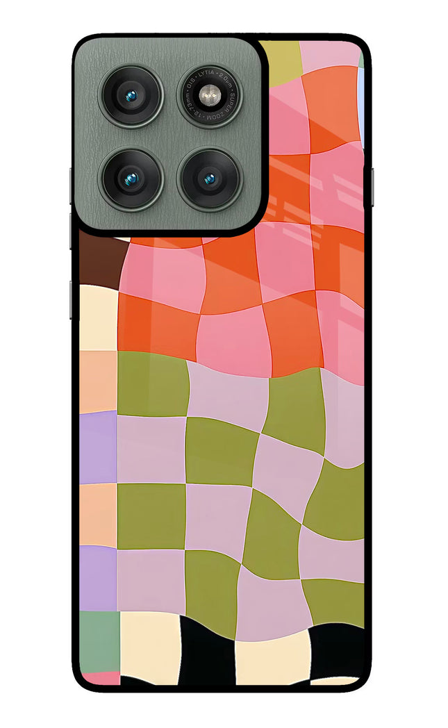 Wavy Grid Moto Edge 60 Pro Glass Case