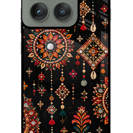 Boho Noir Moto Edge 60 Pro Glass Case