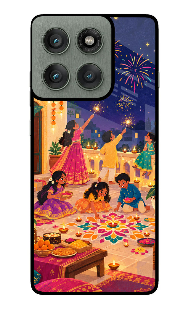 Diwali Night Moto Edge 60 Pro Glass Case