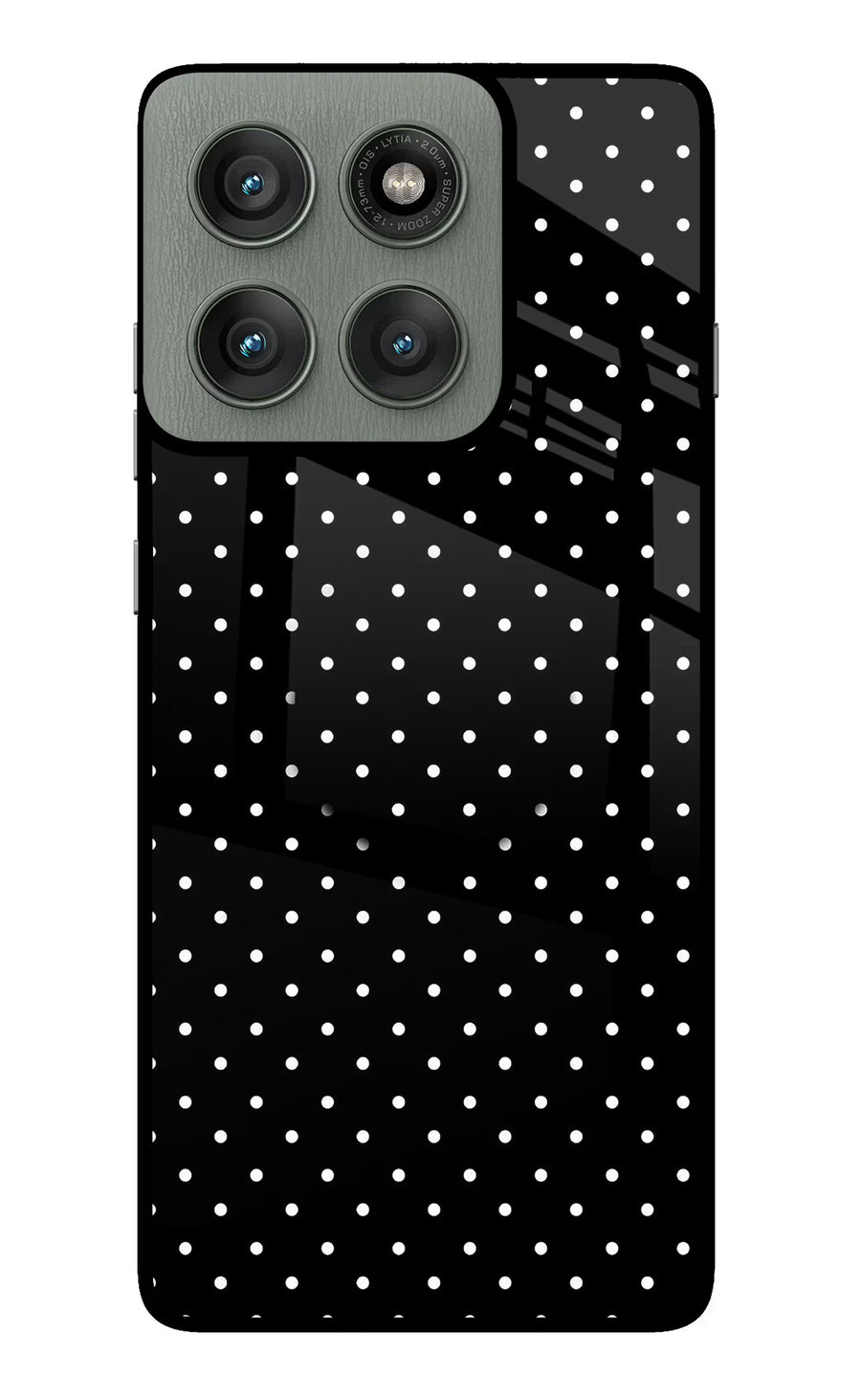 White Dots Moto Edge 60 Pro Pop Case, Metal case