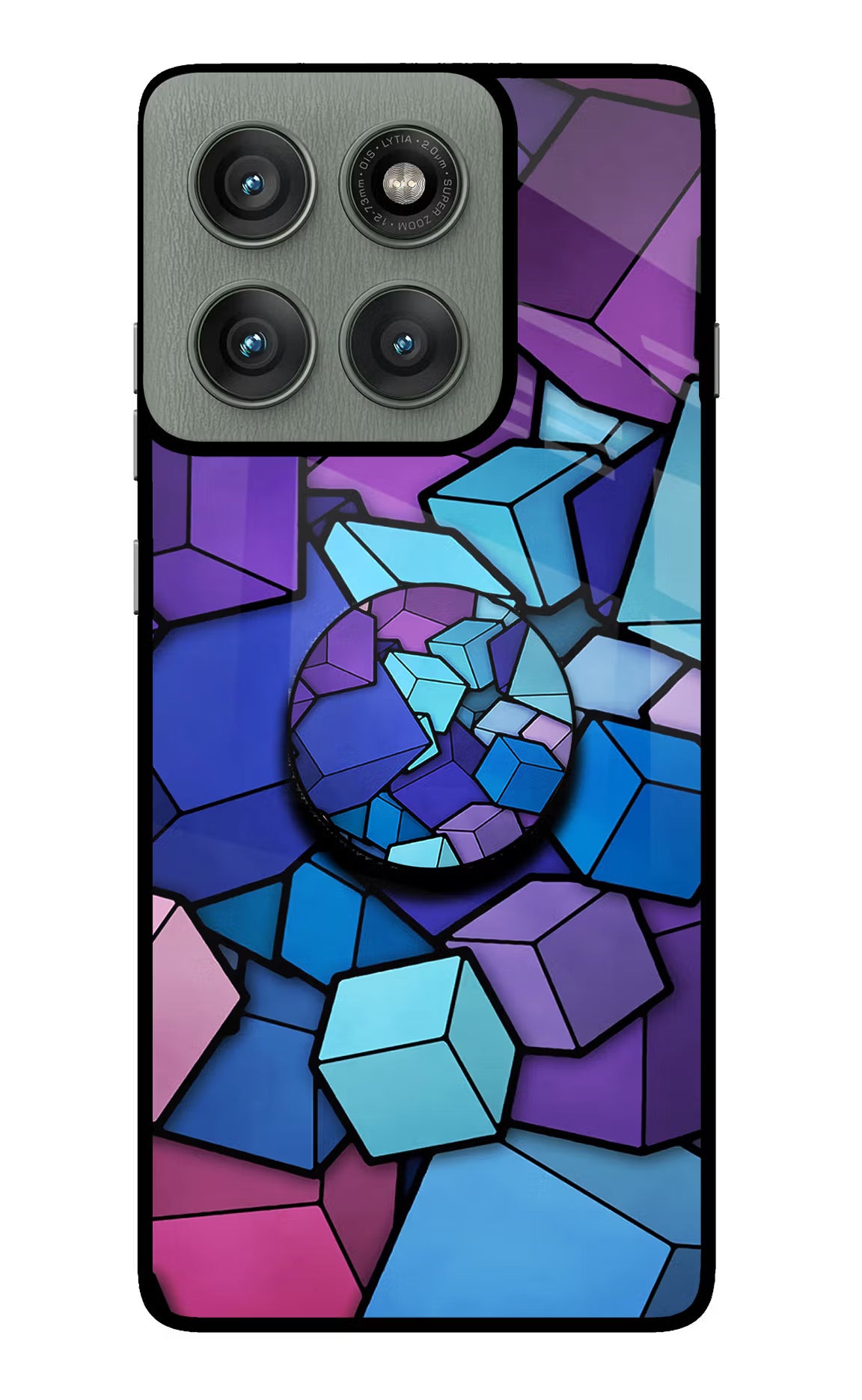 Cubic Abstract Moto Edge 60 Pro Pop Case by Casekaro