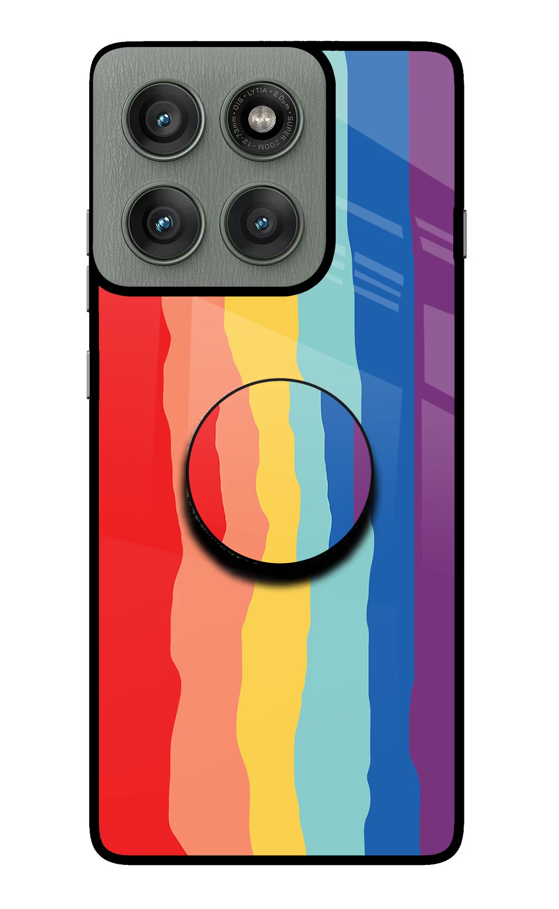 Rainbow Moto Edge 60 Pro Pop Case by Casekaro