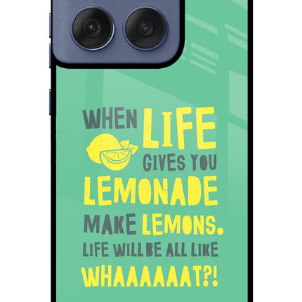 Quote Moto Edge 60 Fusion Glass Case Back Cover by Casekaro