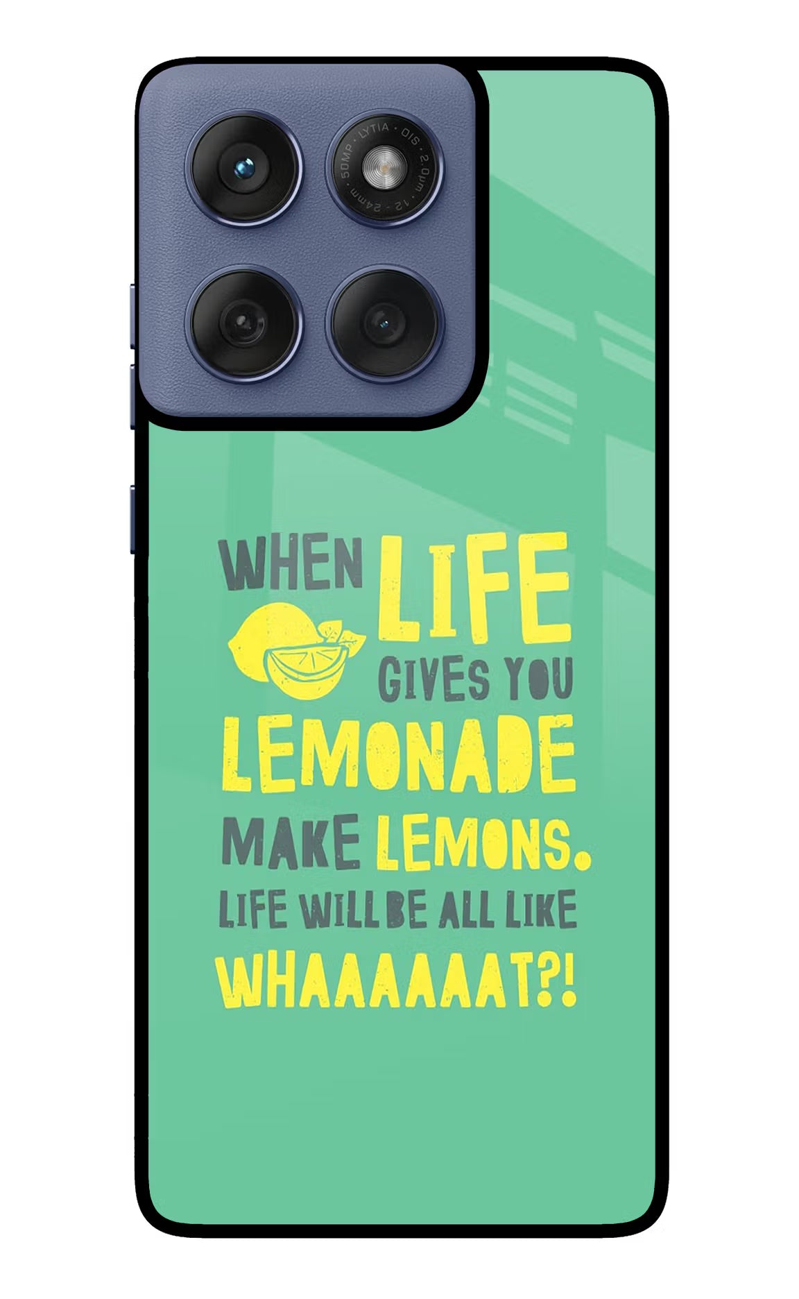 Quote Moto Edge 60 Fusion Glass Case Back Cover by Casekaro