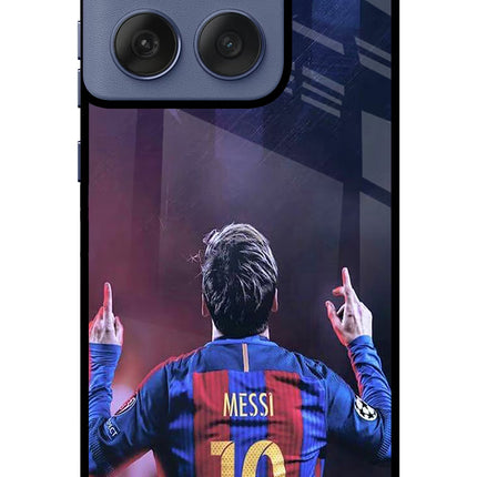 Messi Moto Edge 60 Fusion Glass Case Back Cover by Casekaro