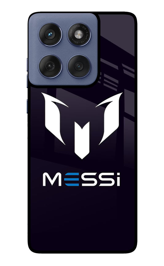 Messi Logo Moto Edge 60 Fusion Glass Case