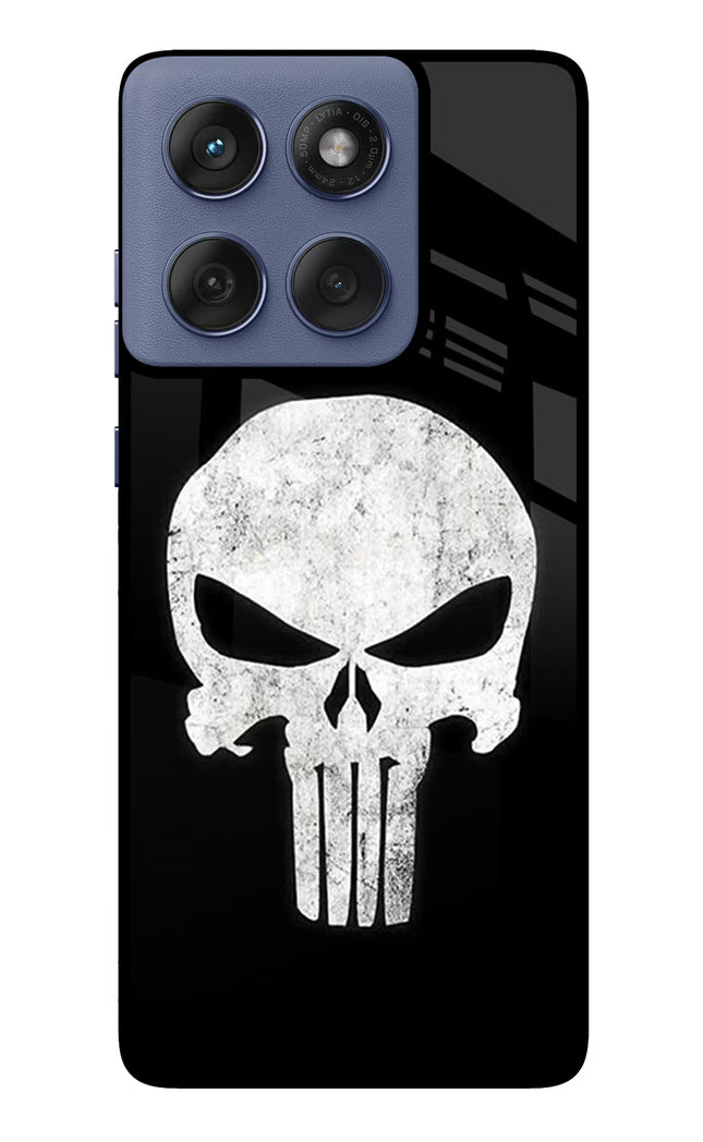 Punisher Skull Moto Edge 60 Fusion Glass Case