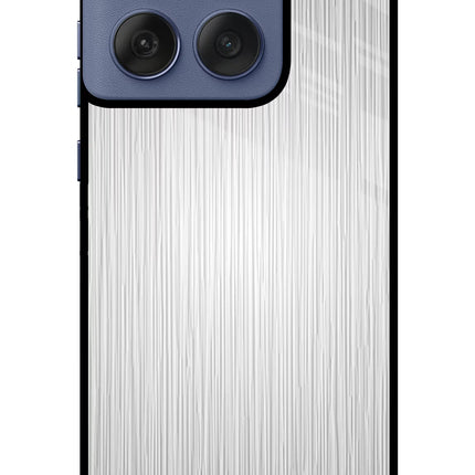 Wooden Grey Texture Moto Edge 60 Fusion Glass Case Back Cover by Casekaro