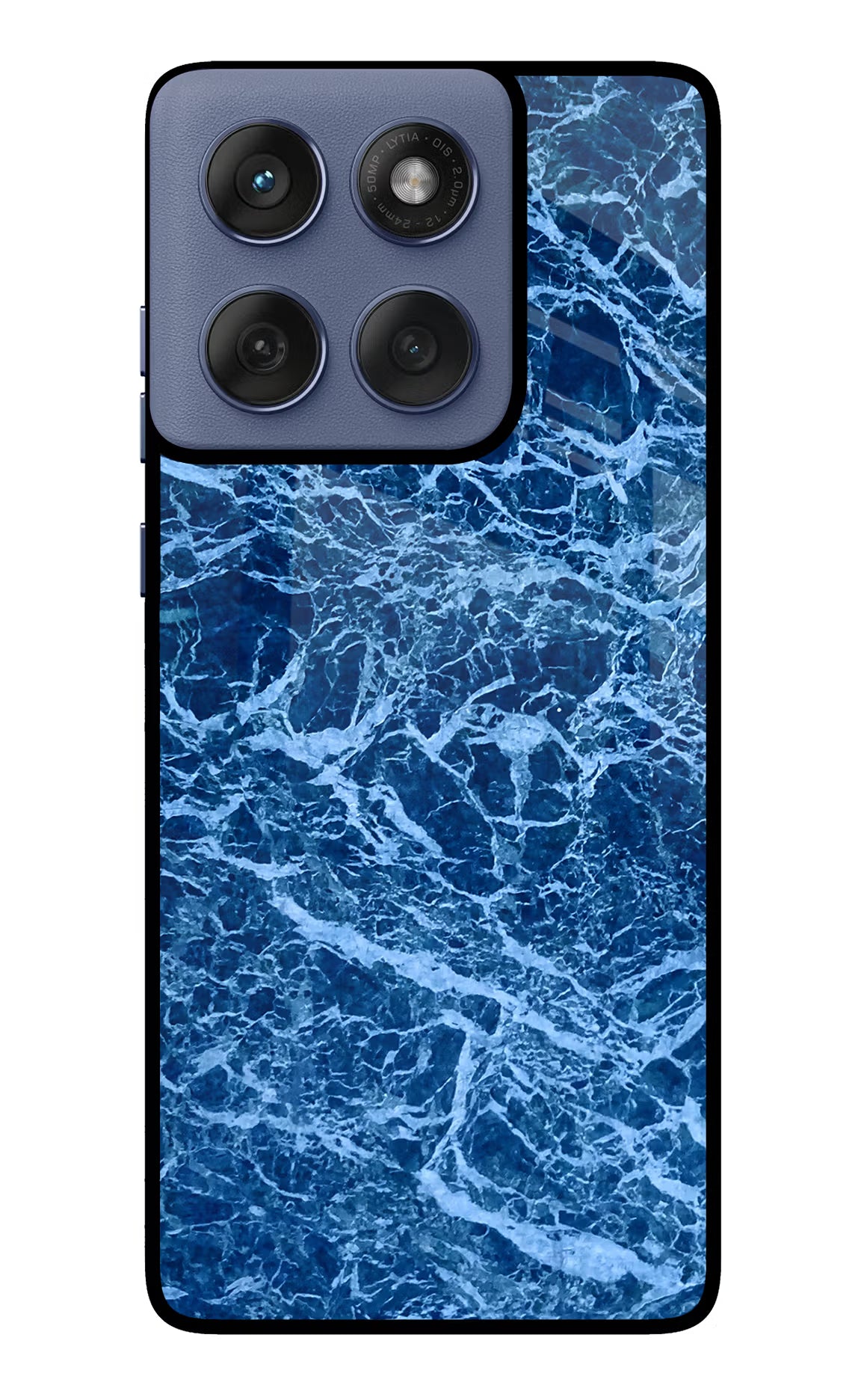 Blue Marble Moto Edge 60 Fusion Glass Case