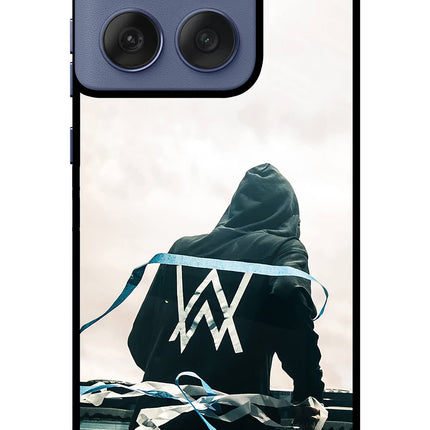Alan Walker Moto Edge 60 Fusion Glass Case Back Cover by Casekaro