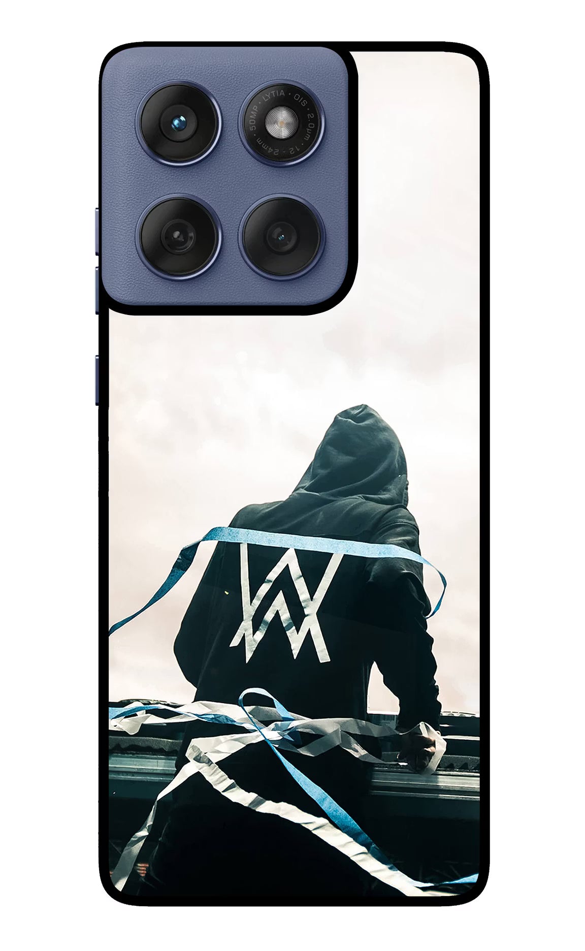 Alan Walker Moto Edge 60 Fusion Glass Case Back Cover by Casekaro