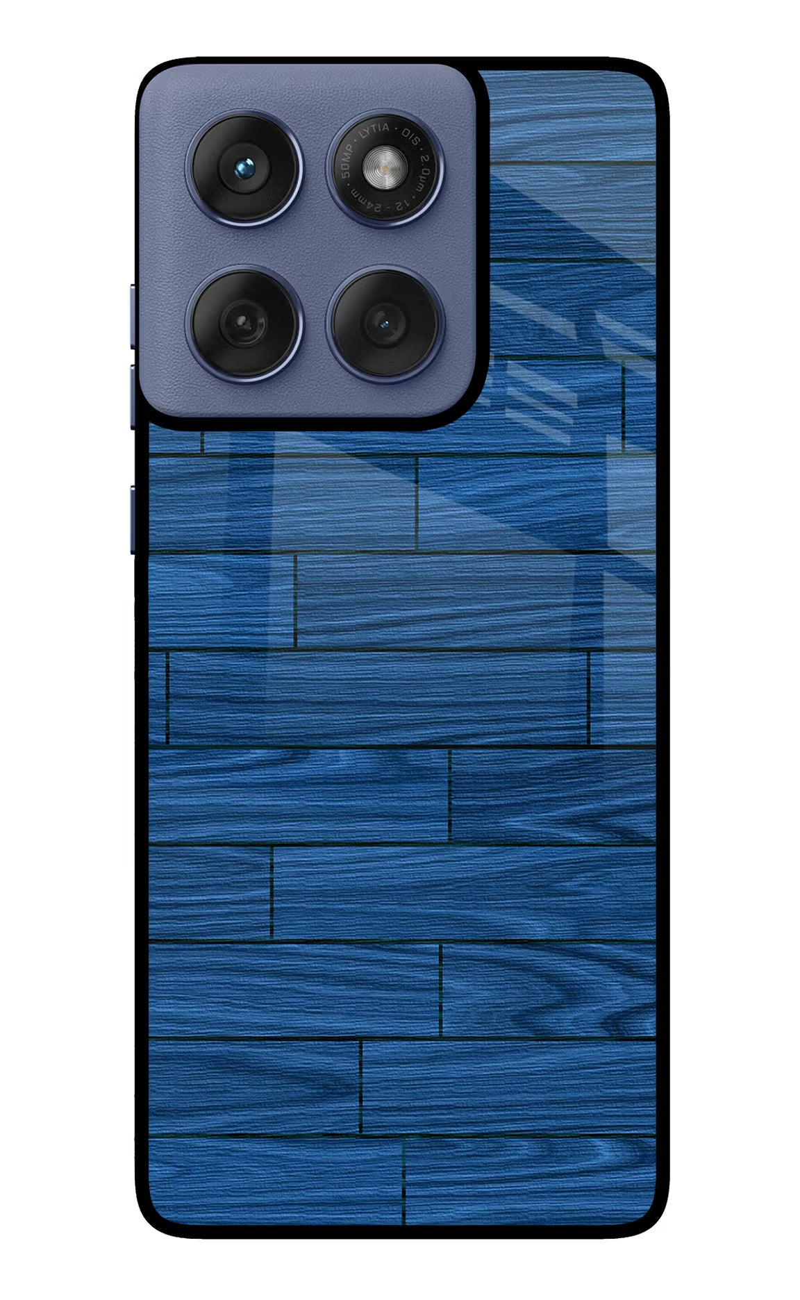 Wooden Texture Moto Edge 60 Fusion Glass Case Back Cover by Casekaro