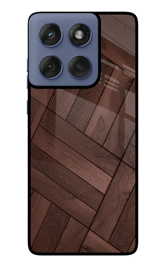 Wooden Texture Design Moto Edge 60 Fusion Glass Case