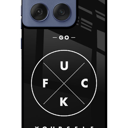 Go Fuck Yourself Moto Edge 60 Fusion Glass Case Back Cover by Casekaro