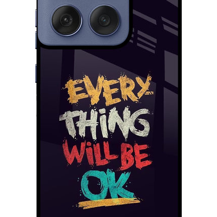 Everything Will Be Ok Moto Edge 60 Fusion Glass Case Back Cover by Casekaro
