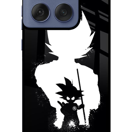 Goku Shadow Moto Edge 60 Fusion Glass Case Back Cover by Casekaro