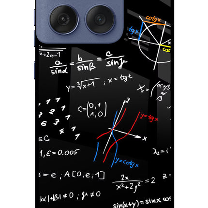Mathematics Formula Moto Edge 60 Fusion Glass Case Back Cover by Casekaro