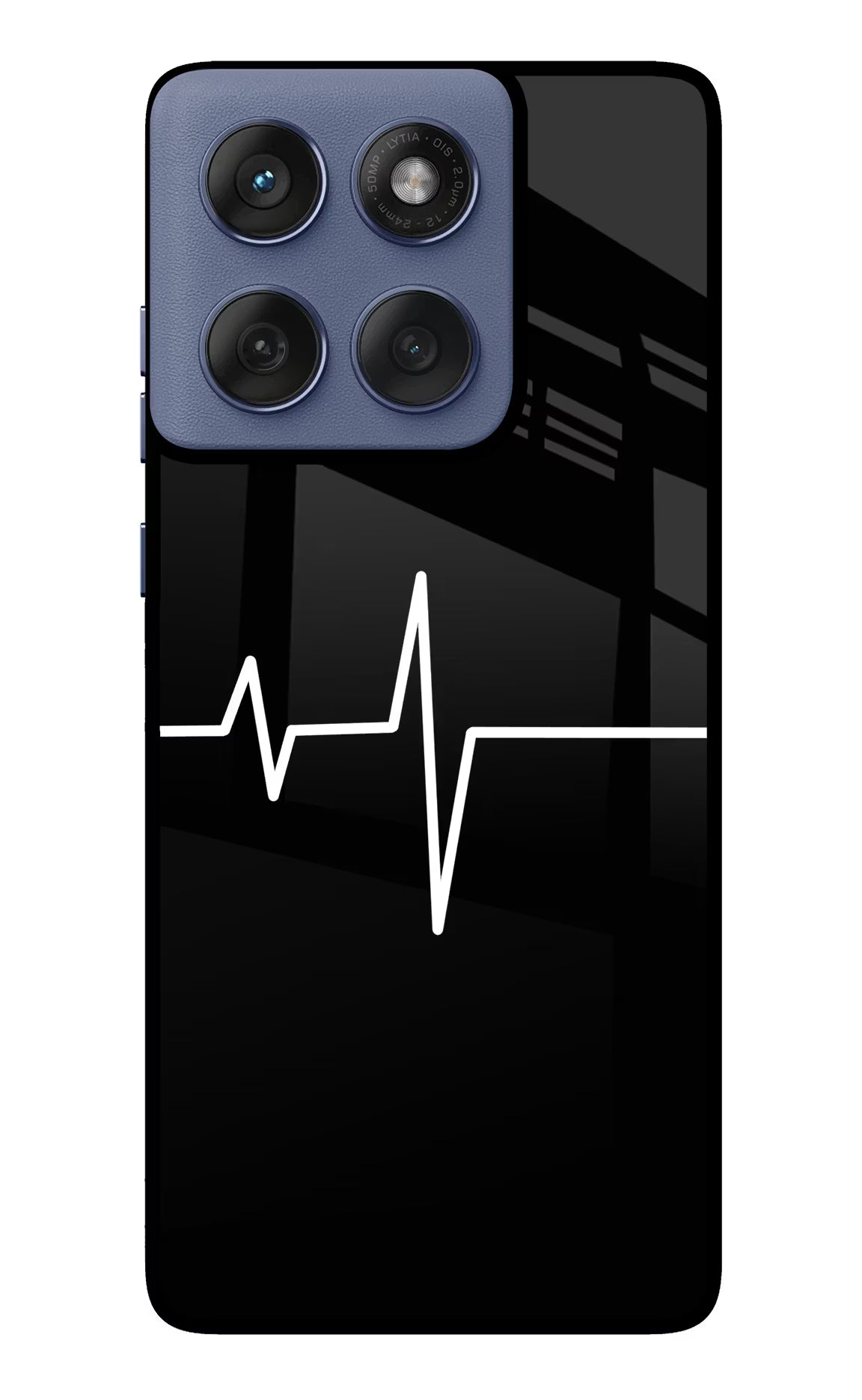 Heart Beats Moto Edge 60 Fusion Glass Case Back Cover by Casekaro