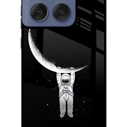 Moon Space Moto Edge 60 Fusion Glass Case Back Cover by Casekaro