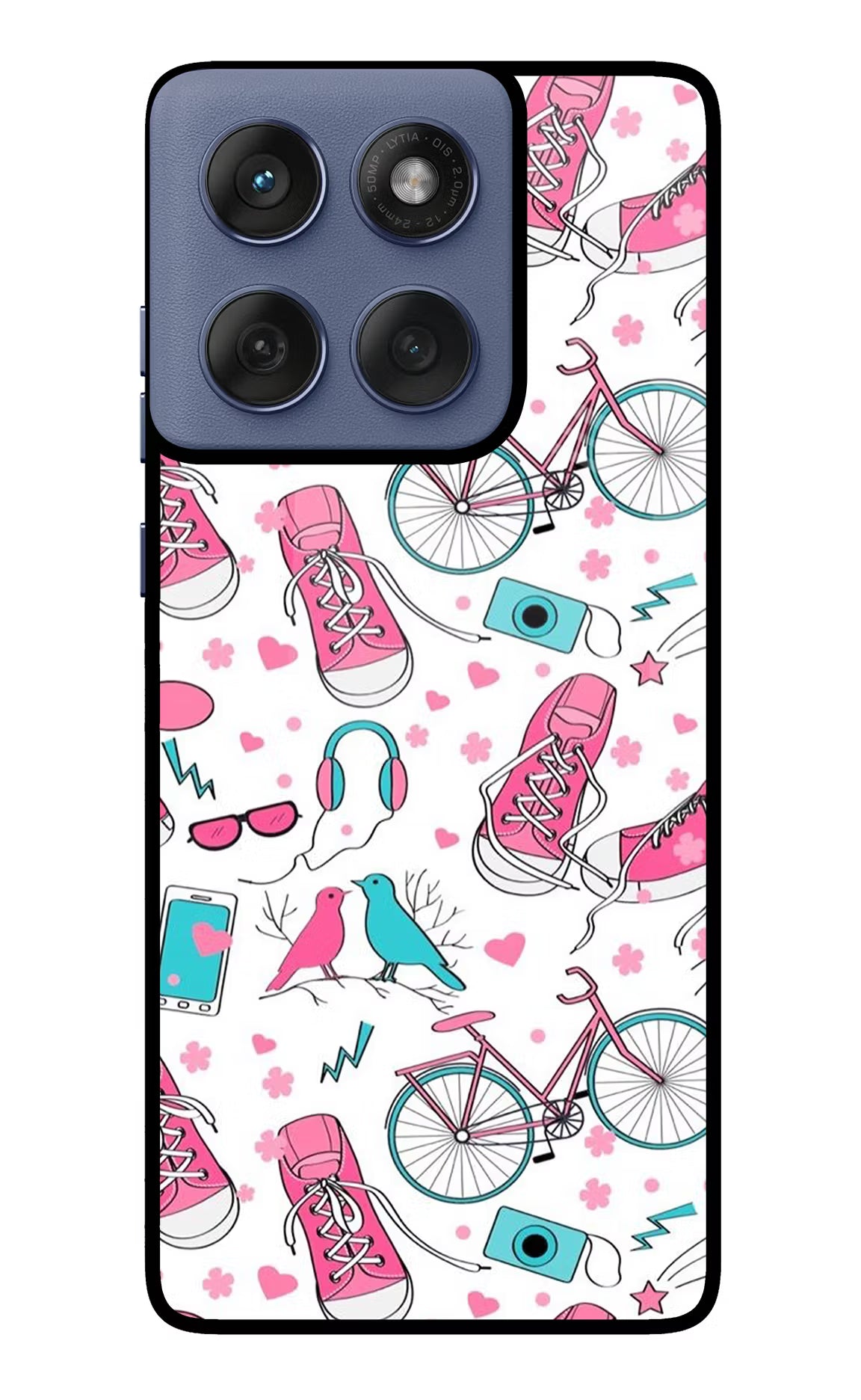 Artwork Moto Edge 60 Fusion Glass Case Back Cover by Casekaro