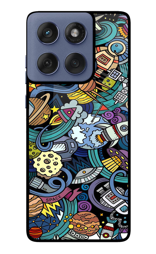 Space Abstract Moto Edge 60 Fusion Glass Case