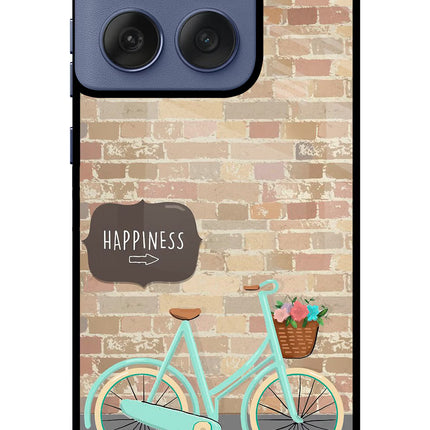 Happiness Artwork Moto Edge 60 Fusion Glass Case Back Cover by Casekaro