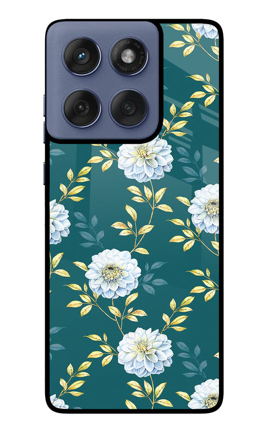 Flowers Moto Edge 60 Fusion Glass Case