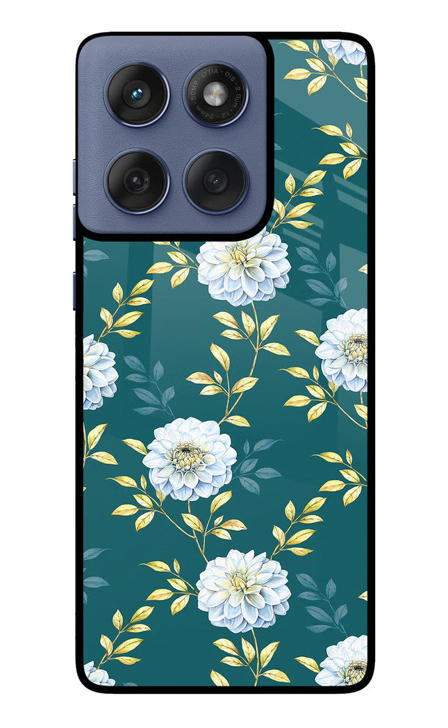 Flowers Moto Edge 60 Fusion Glass Case