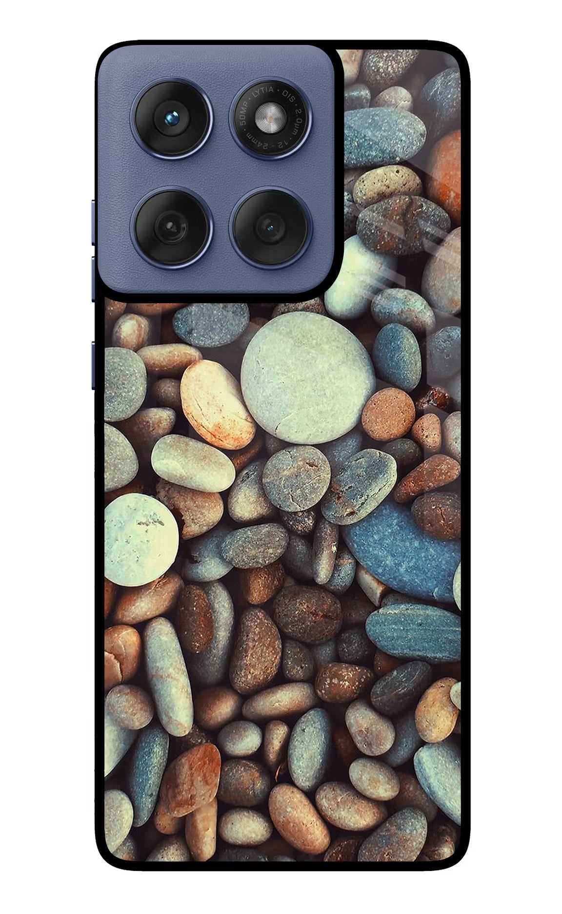 Pebble Moto Edge 60 Fusion Glass Case Back Cover by Casekaro