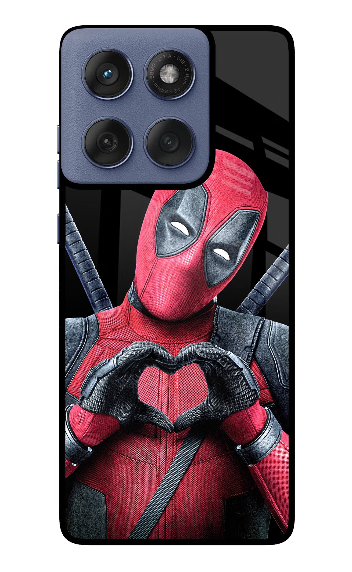 Deadpool Moto Edge 60 Fusion Glass Case