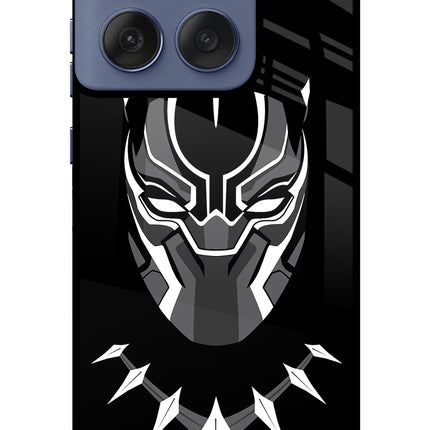 Black Panther Moto Edge 60 Fusion Glass Case Back Cover by Casekaro